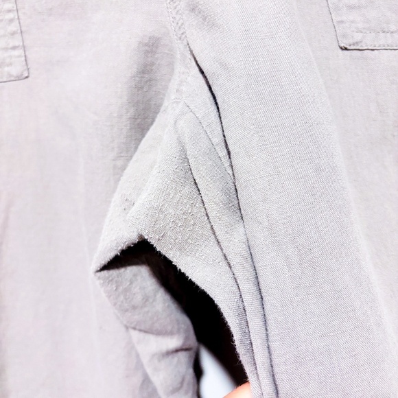 BANANA REPUBLIC Martin Fit lightweight taupe linen cargo pants - Picture 11 of 12